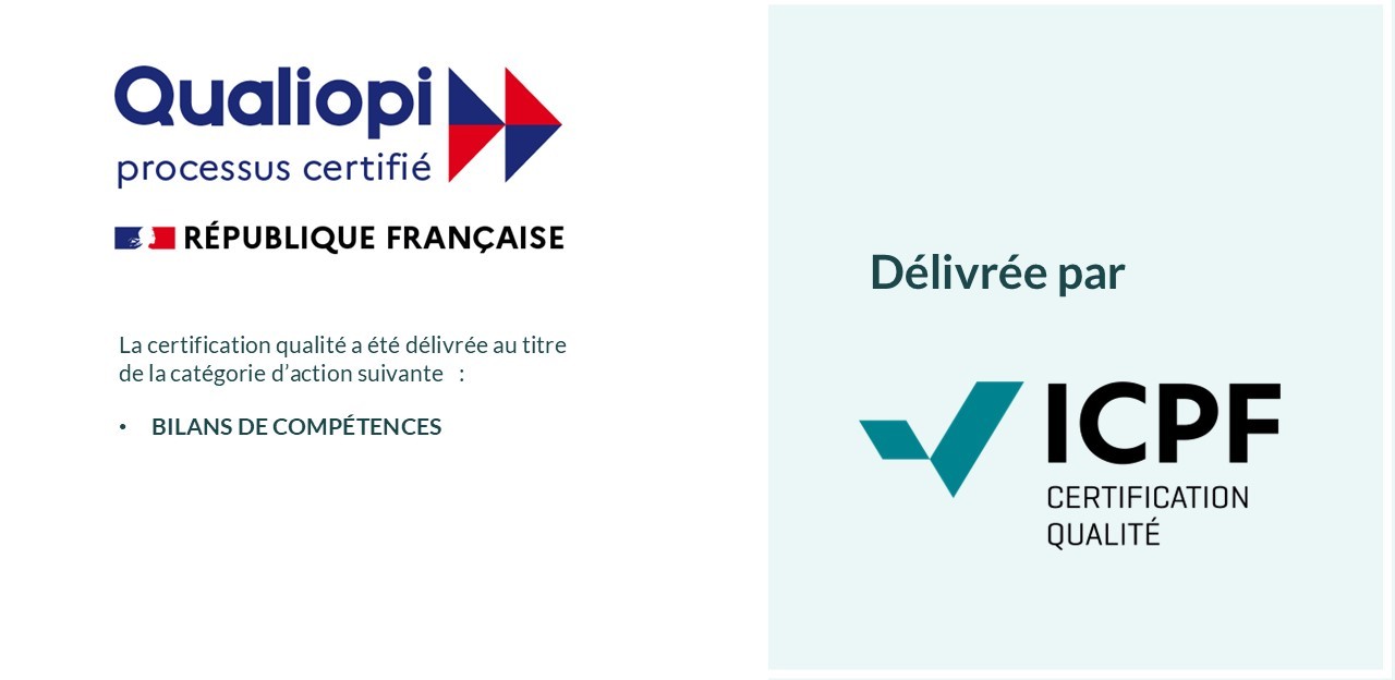 Logo Qualiopi et ICPF, certification qualité